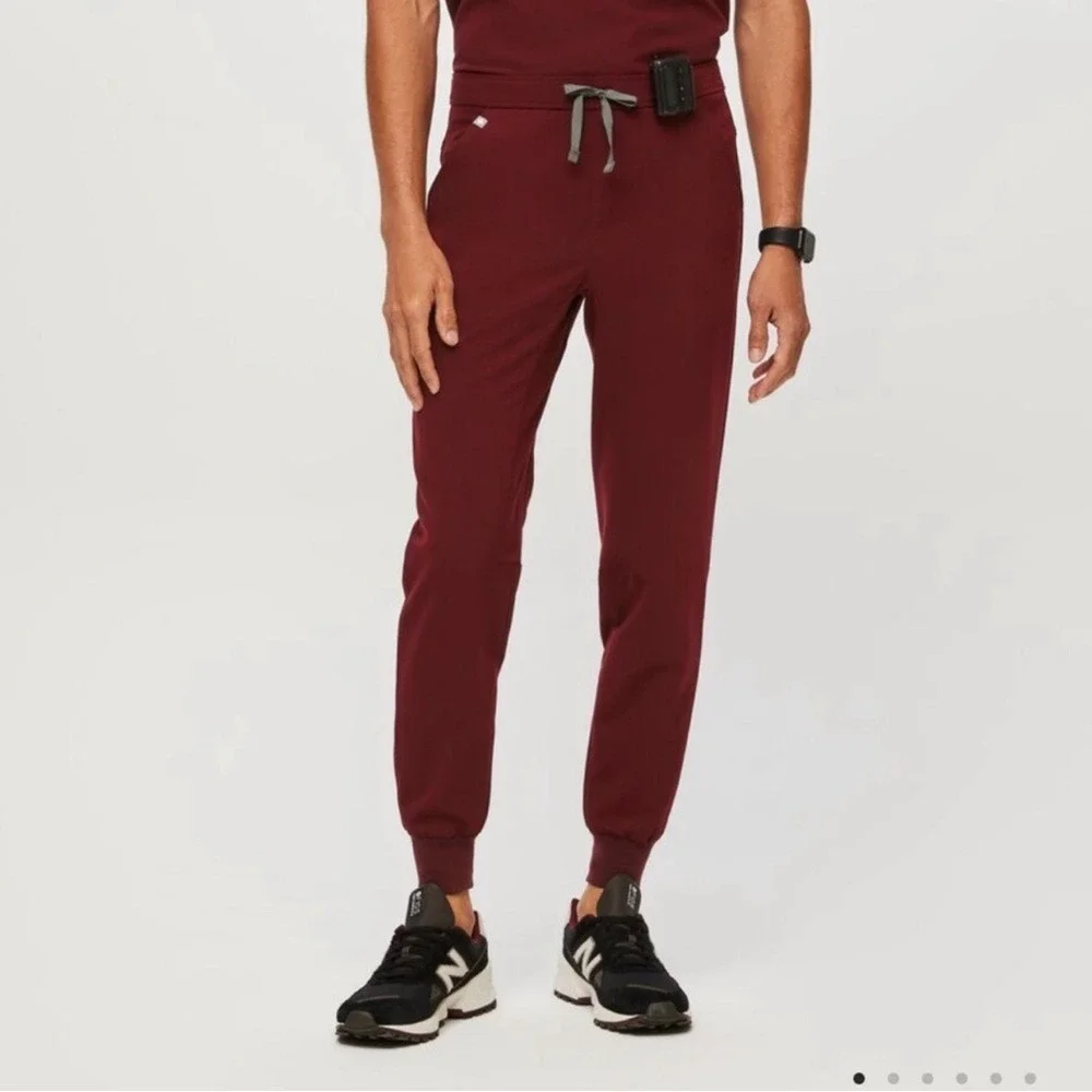 Men's Tansen Jogger‎ Scrub PantIn Burgundy